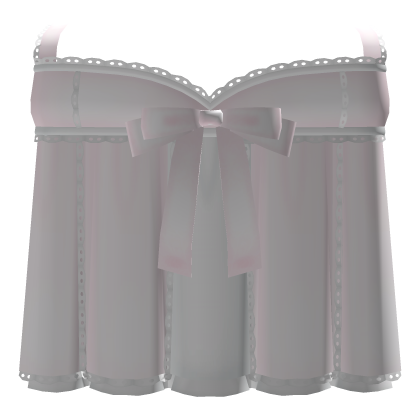 ‿ ♡ ۫ cute long lace ruffle dress w bow , pink Roblox item