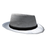 White Vintage Fedora