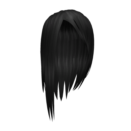 ♡ y2k emo straight hair /black ♡ Roblox item