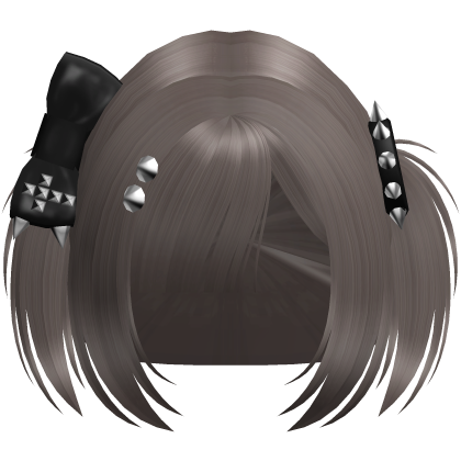 Emo Light Brown Vkei Baby Pigtails /w Bow Roblox item