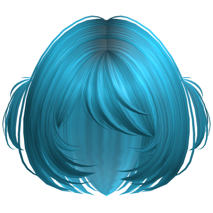 Cute Shy Bob w/ Mini Pigtails Ocean Blue