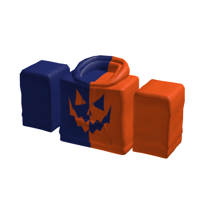 Orange and Navy Blue Halloween Hoodie