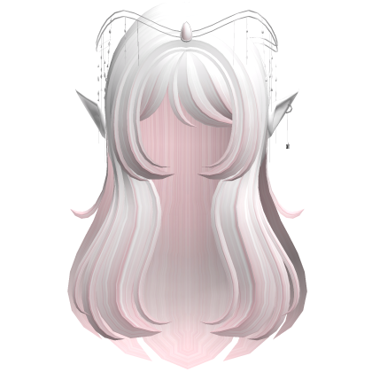 White Pink Elf Fantasy Queen Hair Tiara