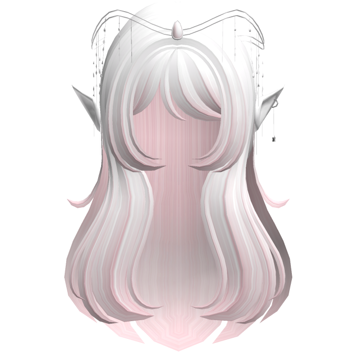 White Pink Elf Fantasy Queen Hair Tiara
