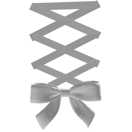 Ribbon Bow Bridge Piercing (White)