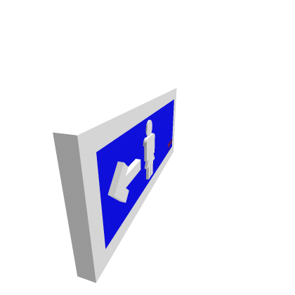 Women Restroom Sign For Malls (Left)