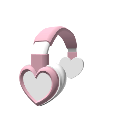 Pink Heart Headphones