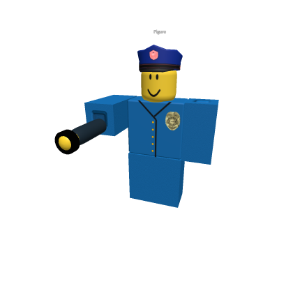 Police with flashlight