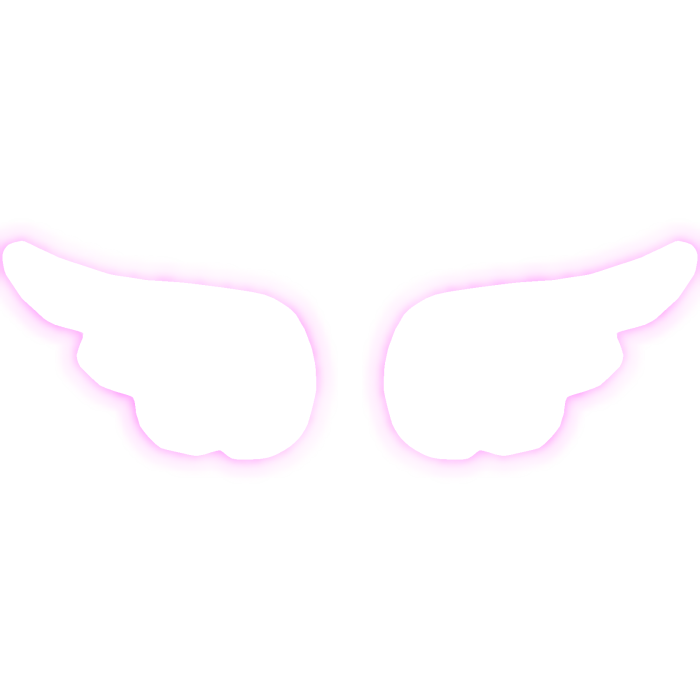 [EMISSIVE] Glowing Pink Angelic Fluffy Wings
