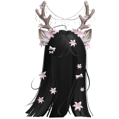 Ethereal Christmas Fairy Fawn Hair w/ Antlers