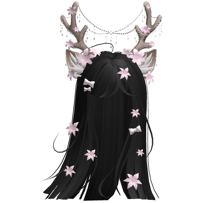 Ethereal Christmas Fairy Fawn Hair w/ Antlers