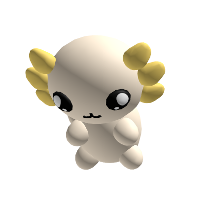Yellow Axolotl Plushie🌺 thumbnail