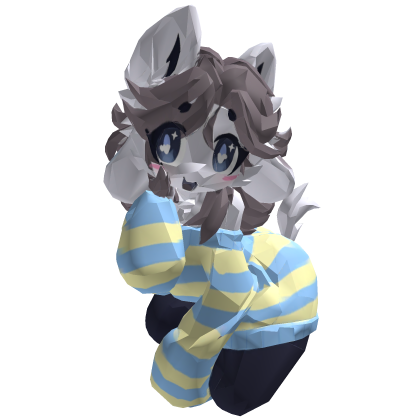 Cute Furry Temmie Kitty Girl:3 ! (3D)