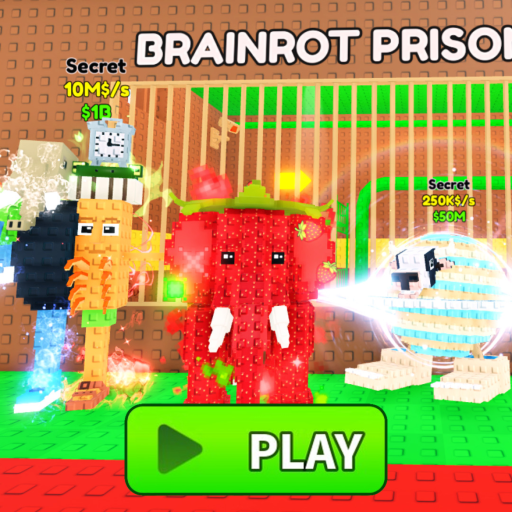 BRAINROT PRISON RUN OBBY! official Roblox game thumbnail