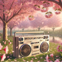 (Microphone 🎙️ ) BoomBox Relaxing Sakura