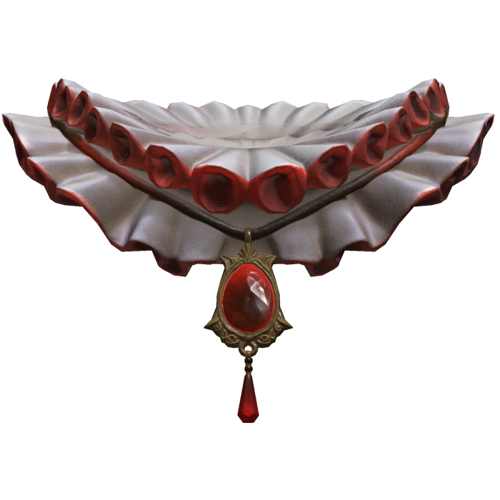 Red Jester Neck Ruffle 3.0