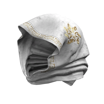 White Gold Medieval Assasin Sigil Hood