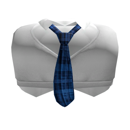 ♡ sweet school girl uniform vest w/blue tie Roblox item