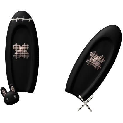 plaid goth bunny ears