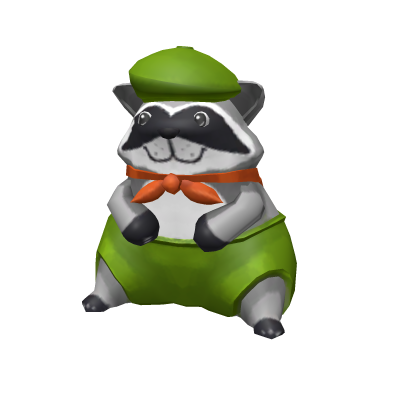 Raccoon Scout Shoulder Friend