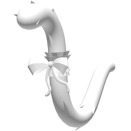 Cute White Maid Kitty Tail thumbnail