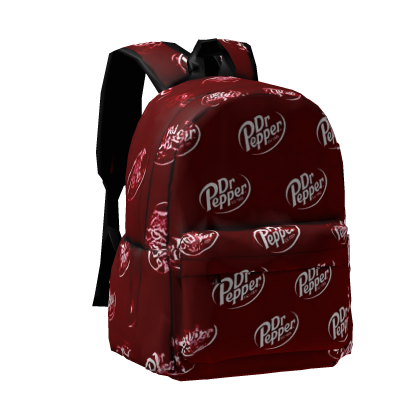 Dr Pepper red backpack