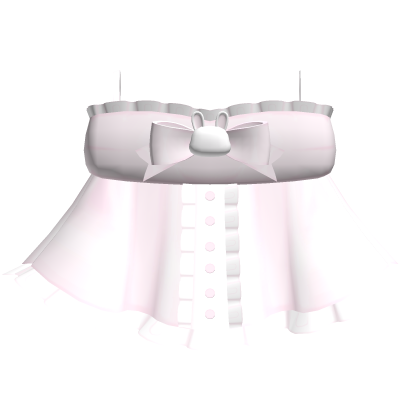 ♡ : cute pastel pink button up bunny ruffle dress
