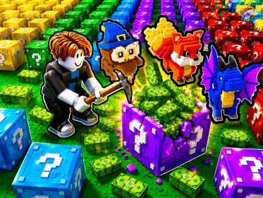 Mine the Lucky Block
