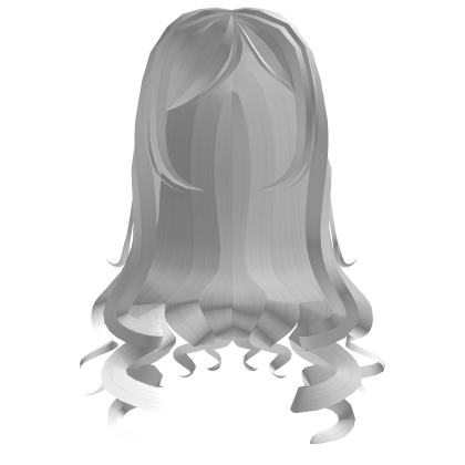 ღ white curly side bang gyaru doll hair