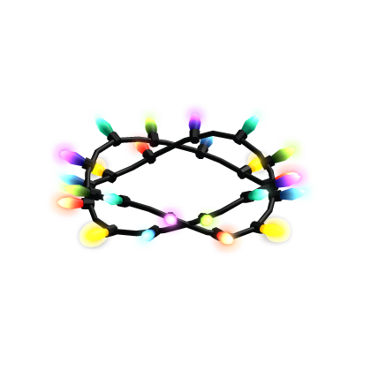 Emissive New Year Christmas Lights