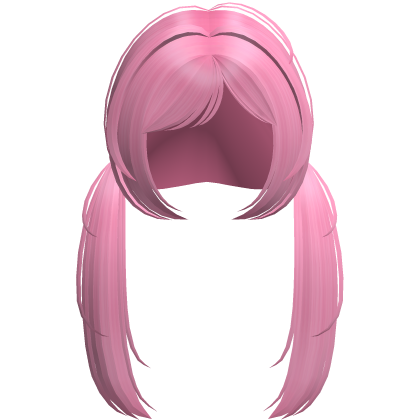 ୨୧ Kawaii Long Light Pink Pigtails