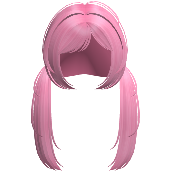 ୨୧ Kawaii Long Light Pink Pigtails