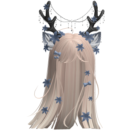 Ethereal Christmas Fairy Fawn Hair w/ Antlers