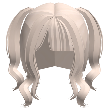 𖹭 cute twirly dollete pigtails in light blonde