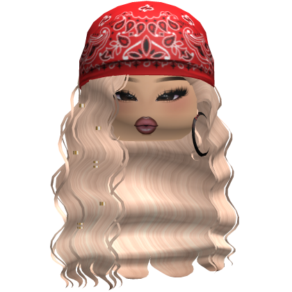 Crimped Waves W/ Boho Bandana Blonde V2 Roblox item