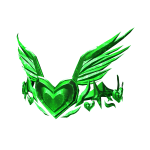 Emerald Winged Heart Crown
