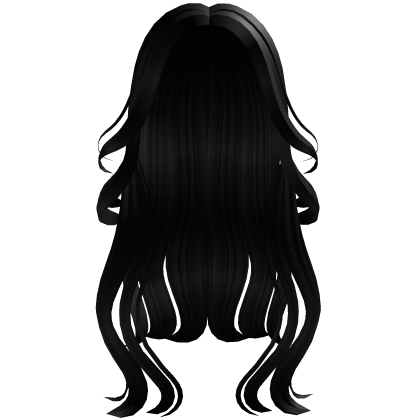Black Stylish Long Wavy Hair Roblox item