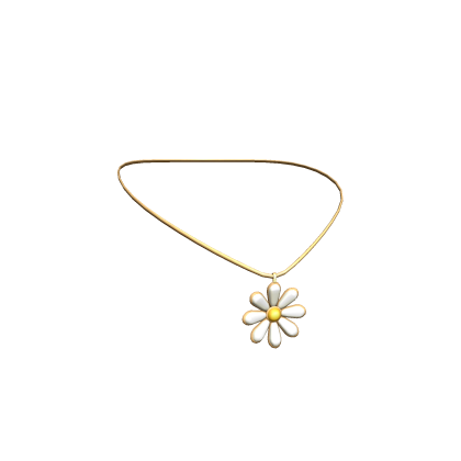 Miau Golden Daisy Necklace