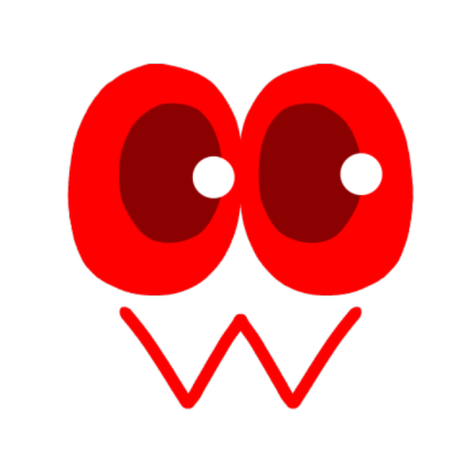 Red OwO cartoon face Roblox decal