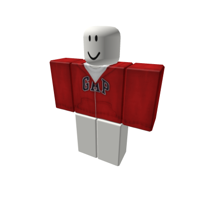 Red gap hoodie zip up Roblox