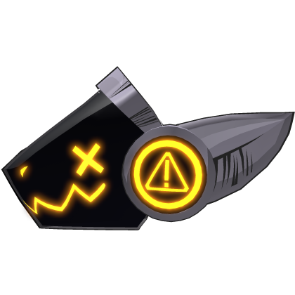 (EMISSIVE) Cautious Orange Protogen Visor ⚠️ Roblox item