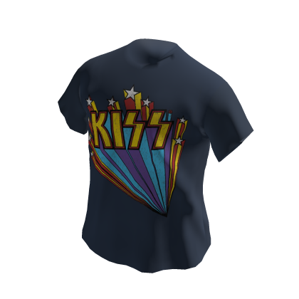 KISS - Stars Navy Rock Tee - [Official] thumbnail