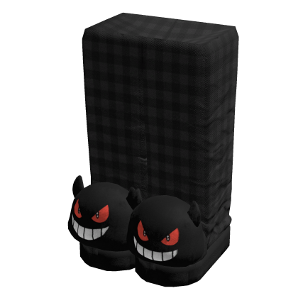 Cute Black Gengar Slippers w Pjs Pants
