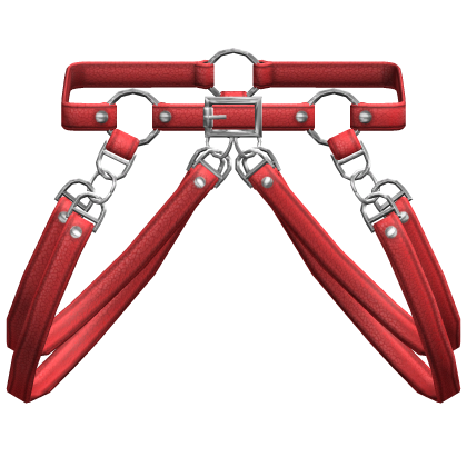 Red Suspender Hanging Y2K Waist Straps 3.0