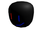 void Black Big Head With Blue And Red Face (Free)