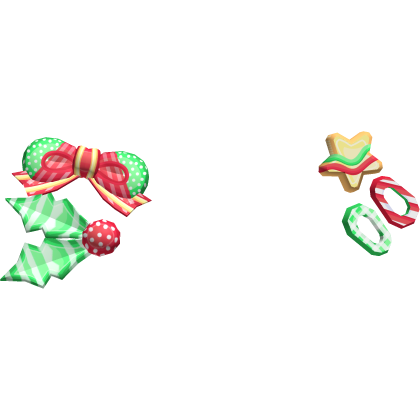 Cute Christmas Mistletoe Hair Clips  Roblox item