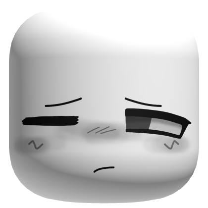 Sad Cute Smug Face – White (Remastered)