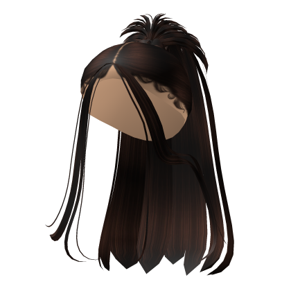 Y2K Spiky Elegant With Ponytail Hair on (brown) Roblox item