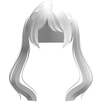 Cute Long White Hime Twintails Roblox item