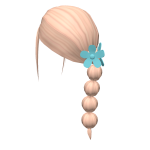 Summer Clipped Bubble Braid in Blonde